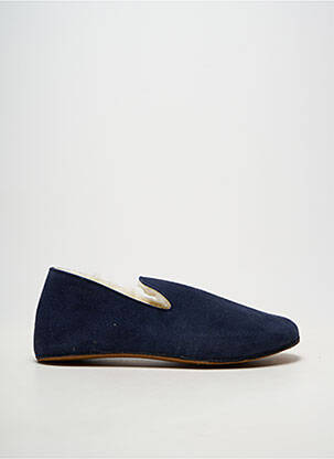 Chaussons/pantoufles bout rond bout rond bleu BOSABO homme