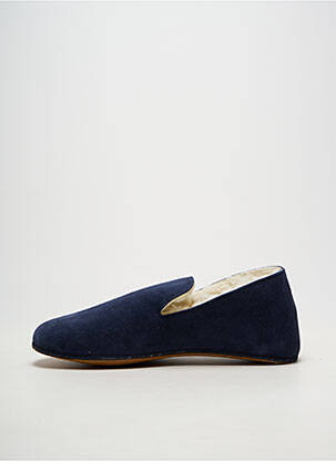 Chaussons/pantoufles bout rond bout rond bleu BOSABO homme