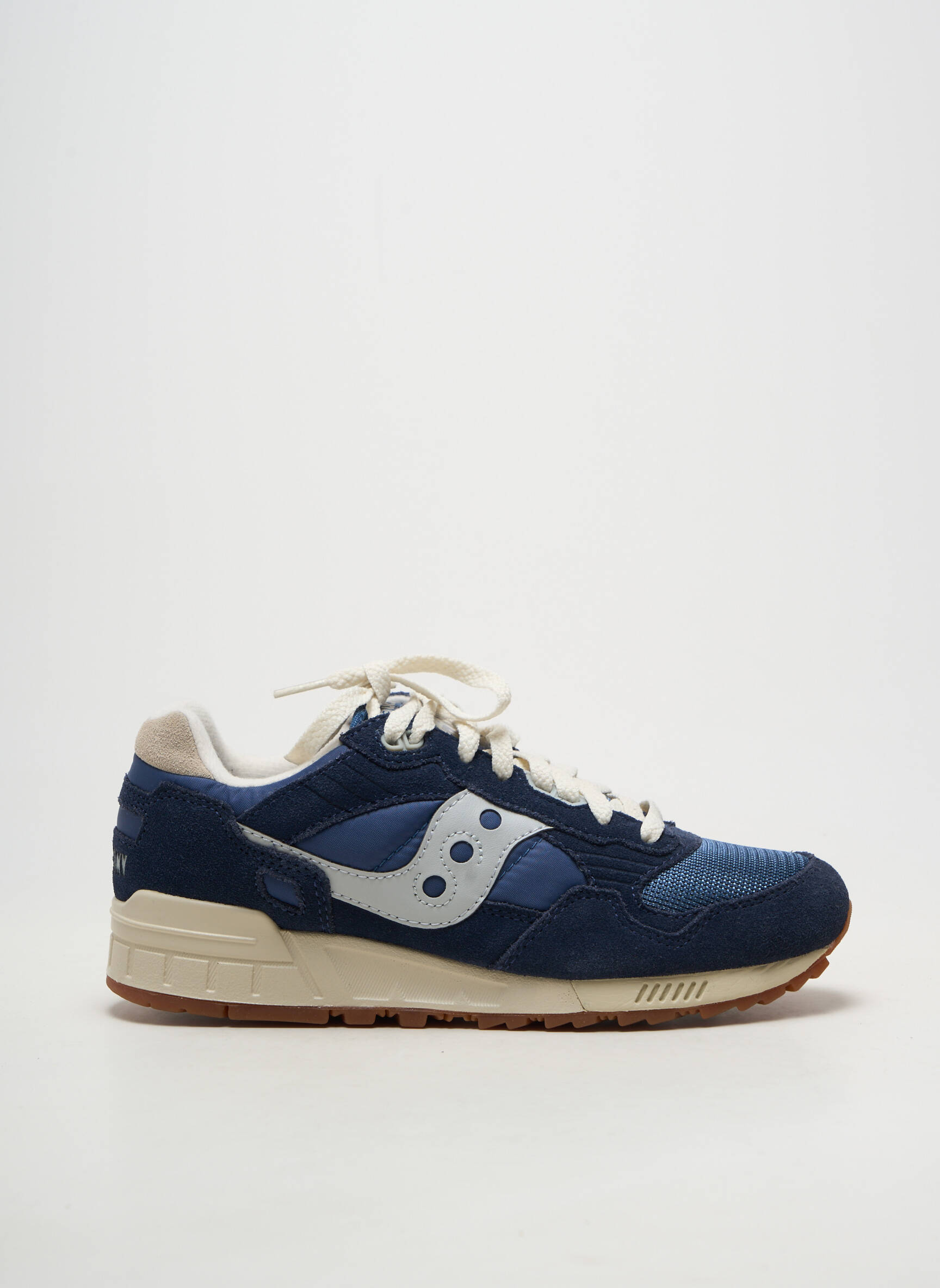 Baskets nubuck bout rond bleu SAUCONY homme