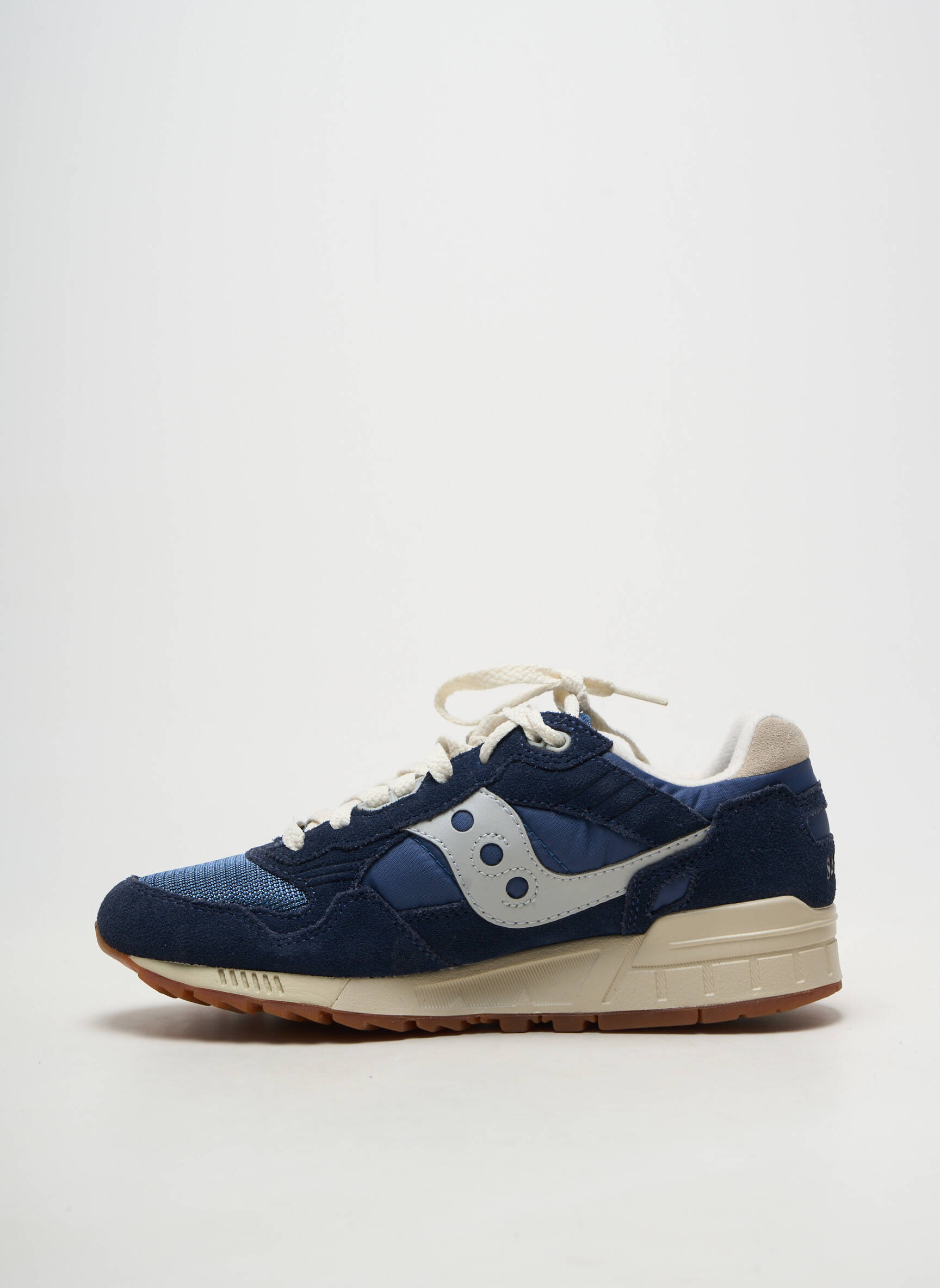 Baskets nubuck bout rond bleu SAUCONY homme