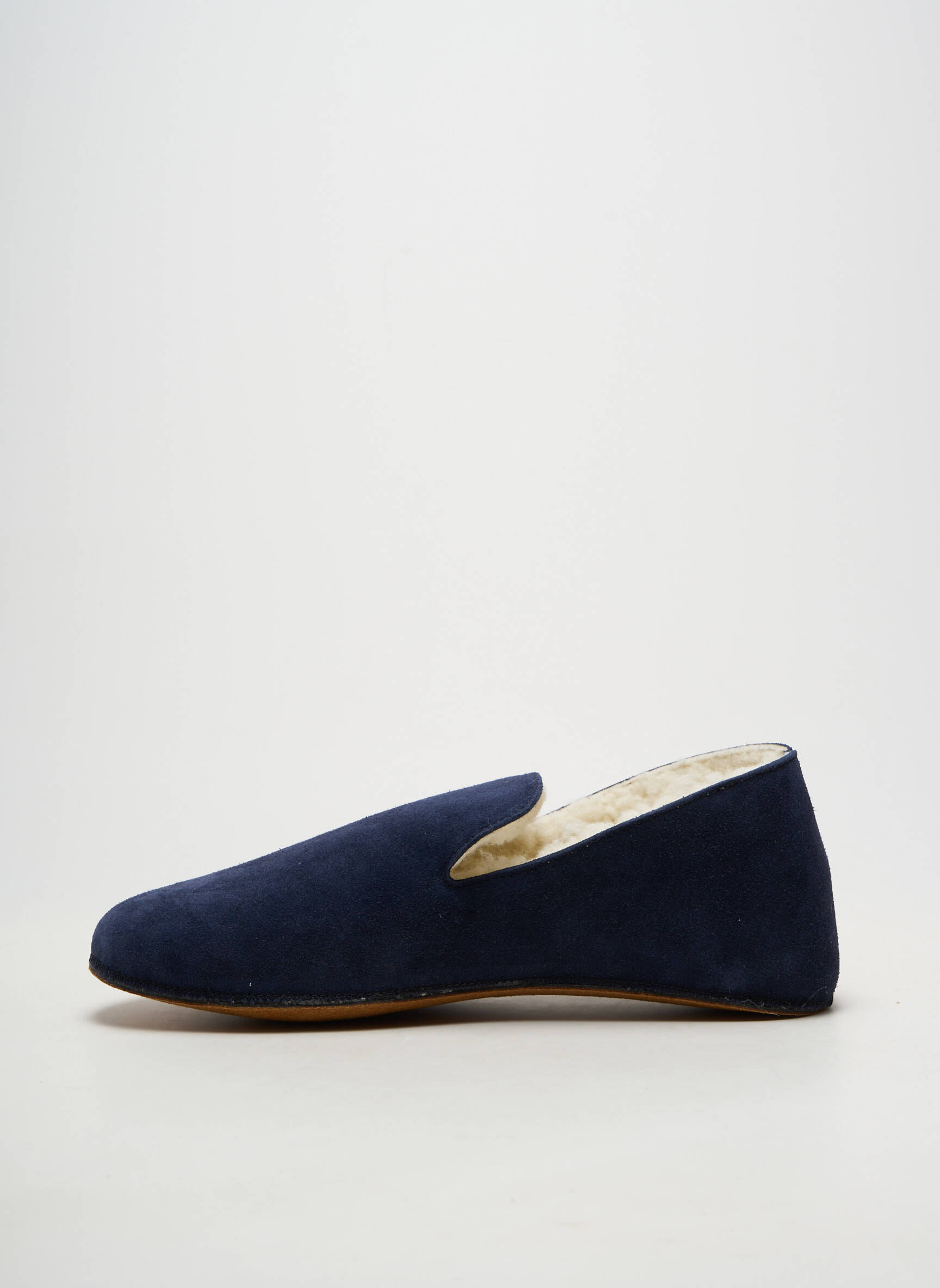 Chaussons/pantoufles bout rond bout rond bleu BOSABO homme