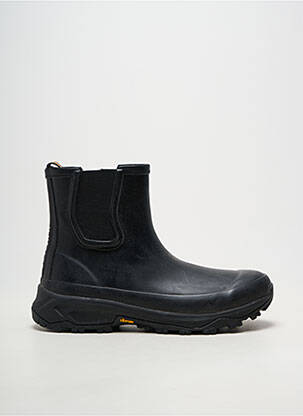 Bottines/boots matière lisse bout rond noir K. WAY homme