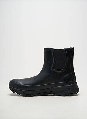 Bottines/boots matière lisse bout rond noir K. WAY homme