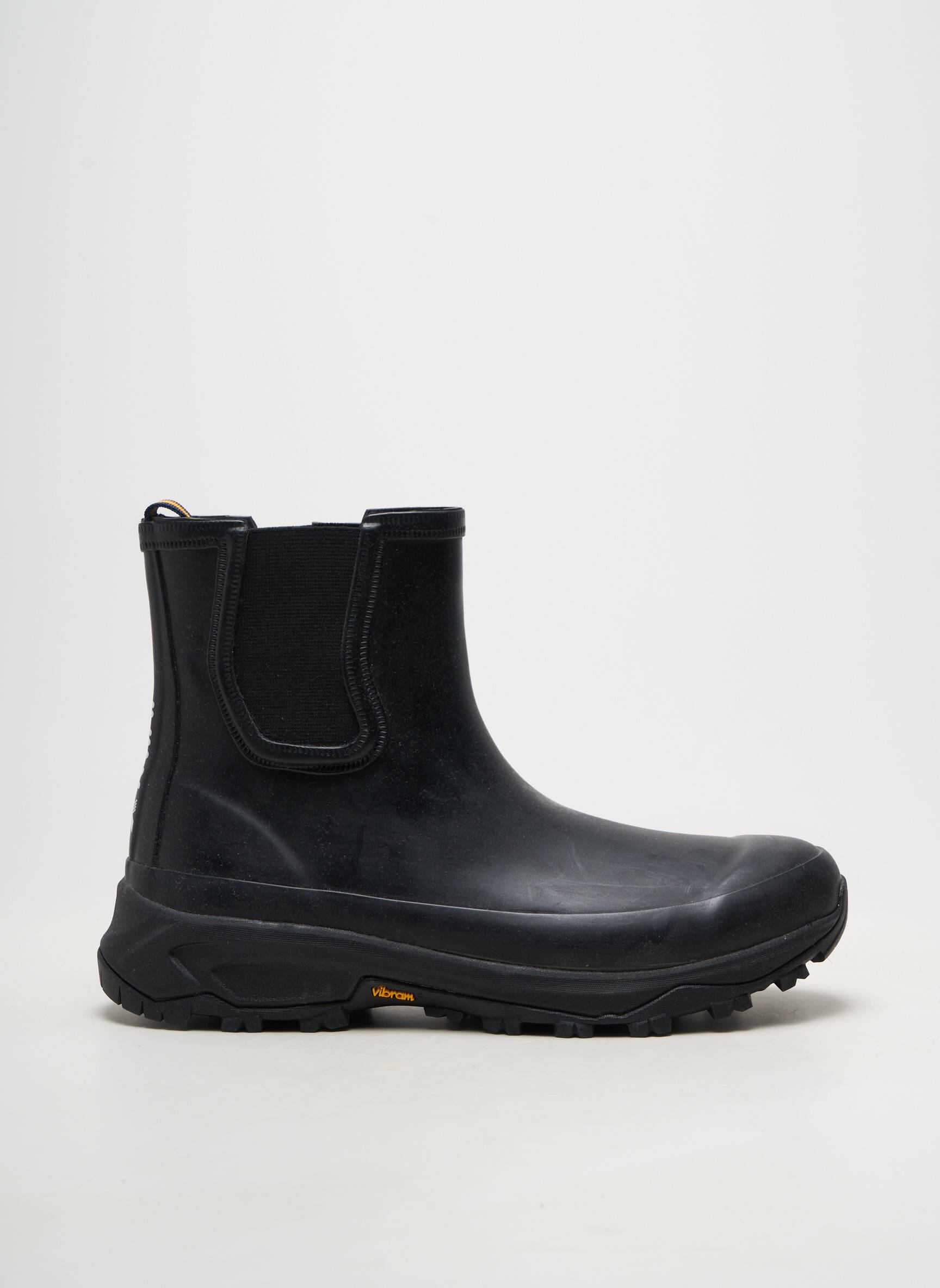 Bottines/boots matière lisse bout rond noir K. WAY homme