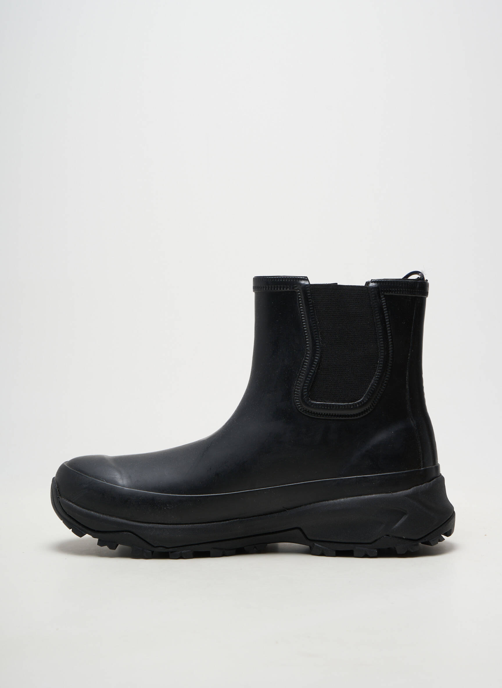 Bottines/boots matière lisse bout rond noir K. WAY homme