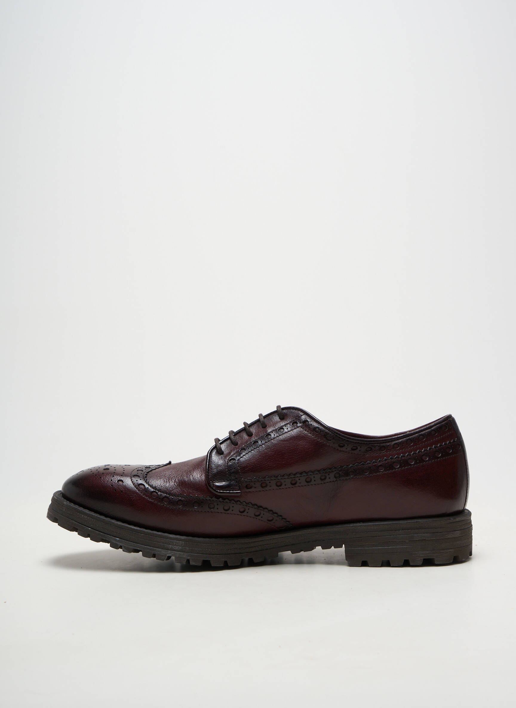 Derbies matière lisse talon bas marron STURLINI homme