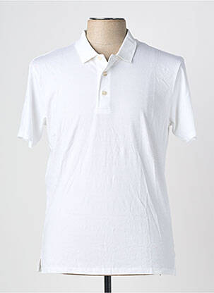 Polo tissage jersey sans manche blanc ANONYM APPAREL homme