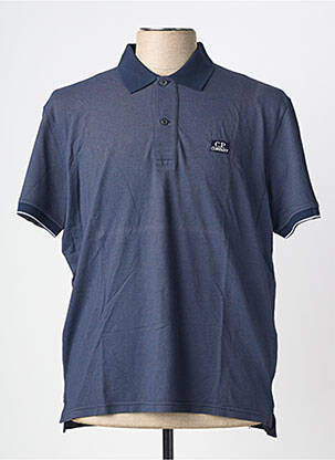 Polo stretch manches courtes bleu CP COMPANY homme