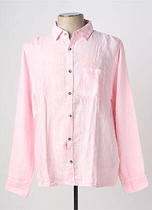 Chemise manches longues poches rose CALA 1789 homme