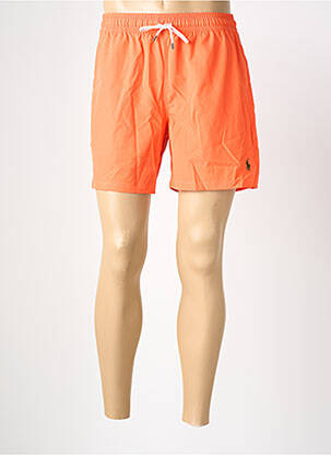Short de bain effet matière satinée orange RALPH LAUREN homme