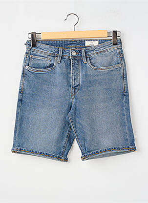Bermuda tissage denim taille normale bleu SELECTED homme