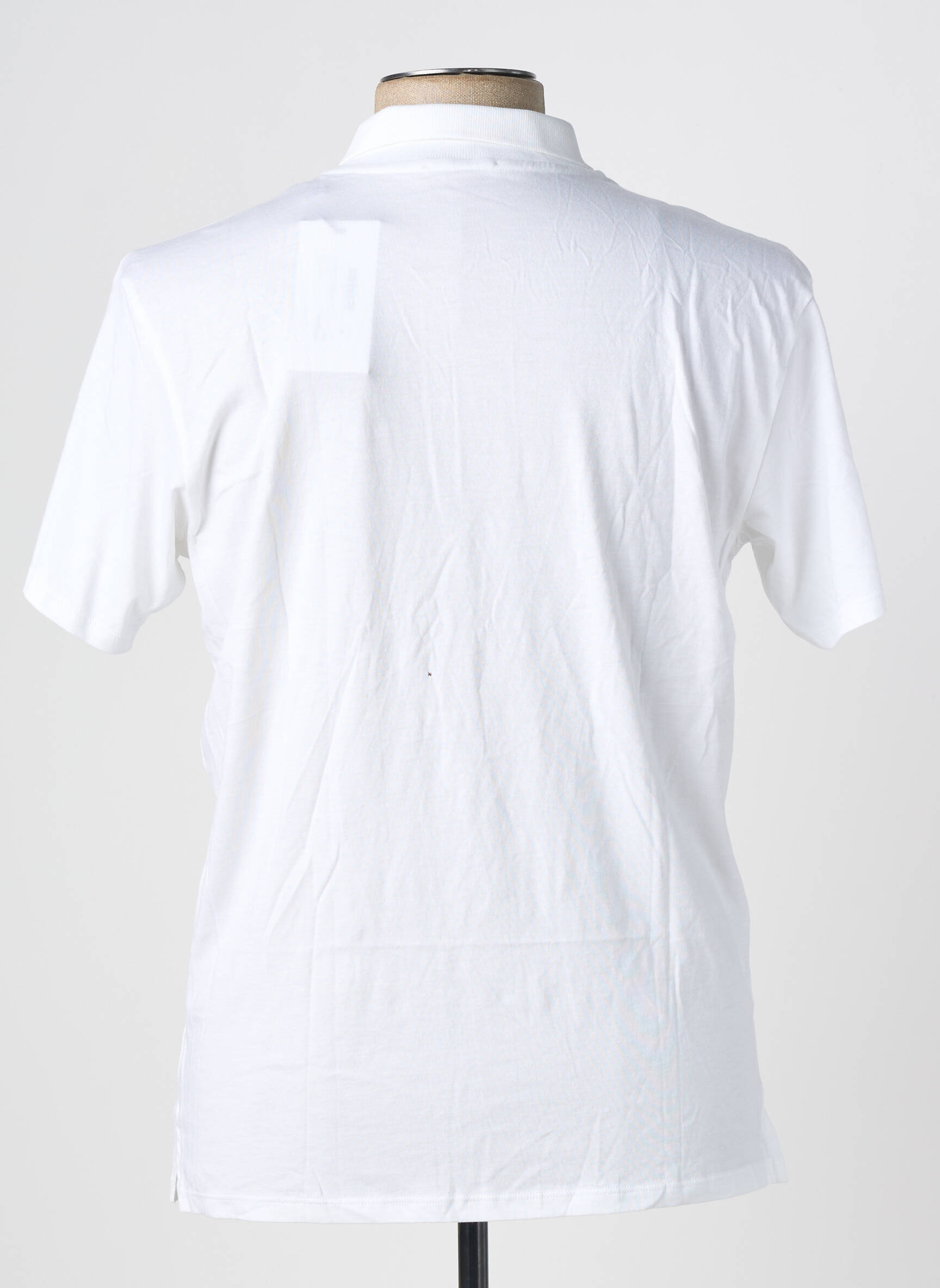 Polo tissage jersey sans manche blanc ANONYM APPAREL homme