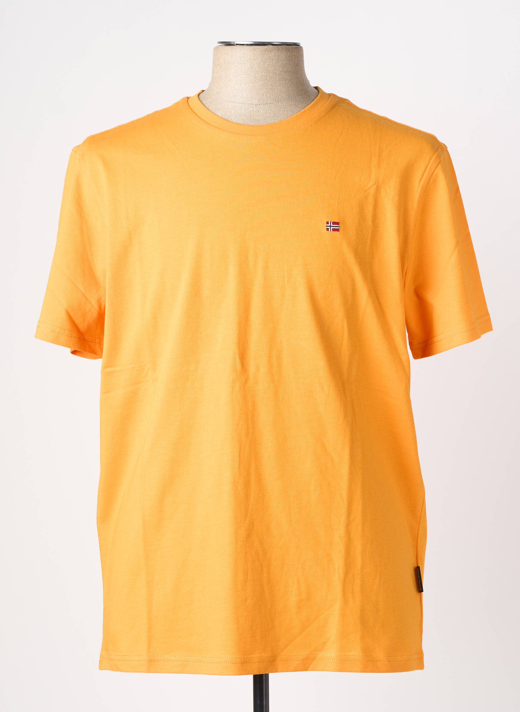 T-shirt coupe cintrée manches courtes orange NAPAPIJRI homme