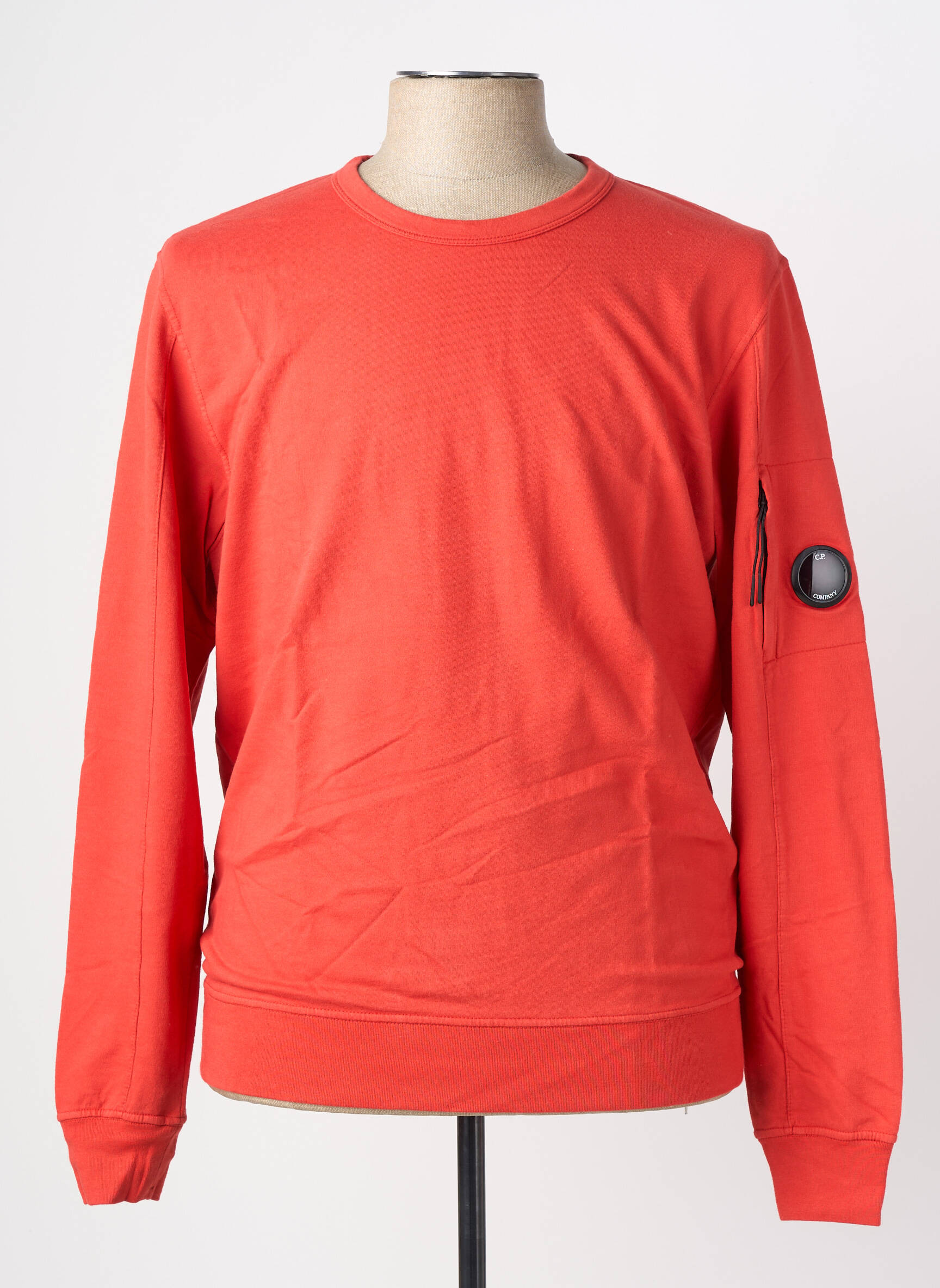 Sweat-shirt stretch manches longues rouge CP COMPANY homme