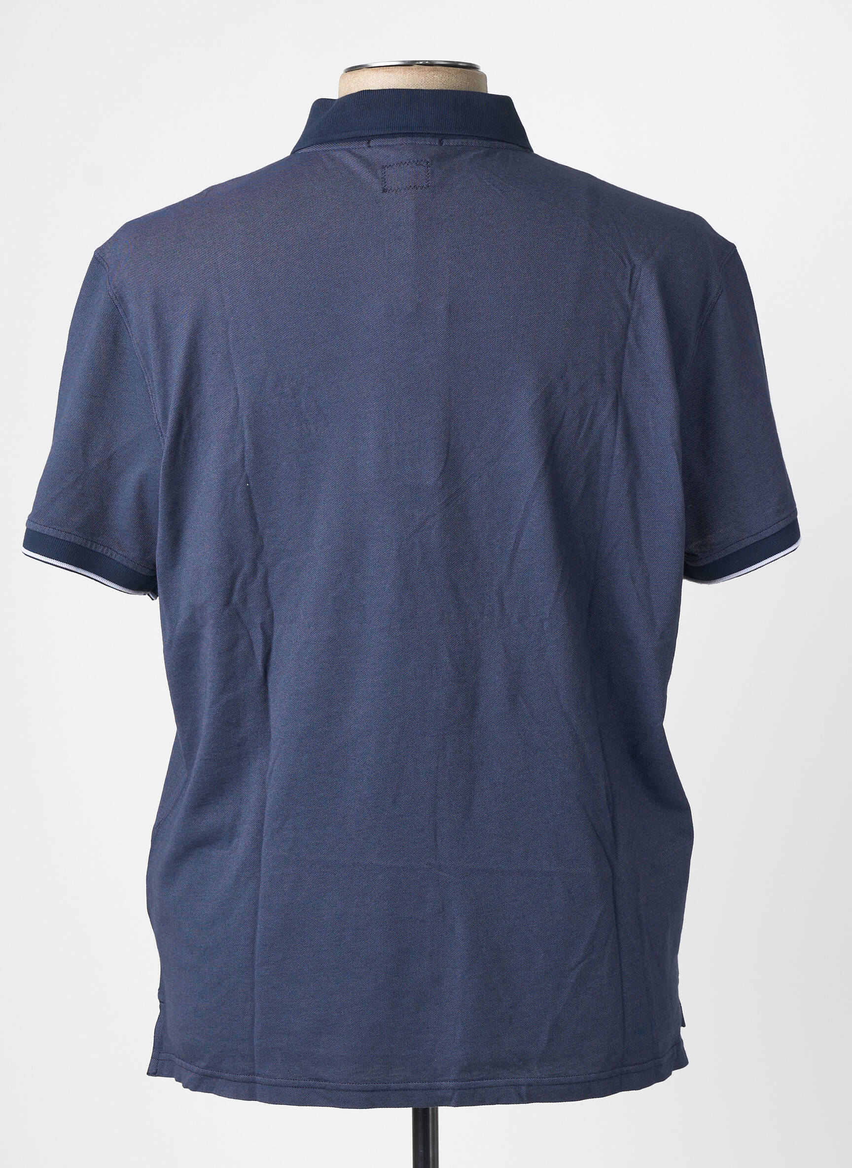 Polo stretch manches courtes bleu CP COMPANY homme