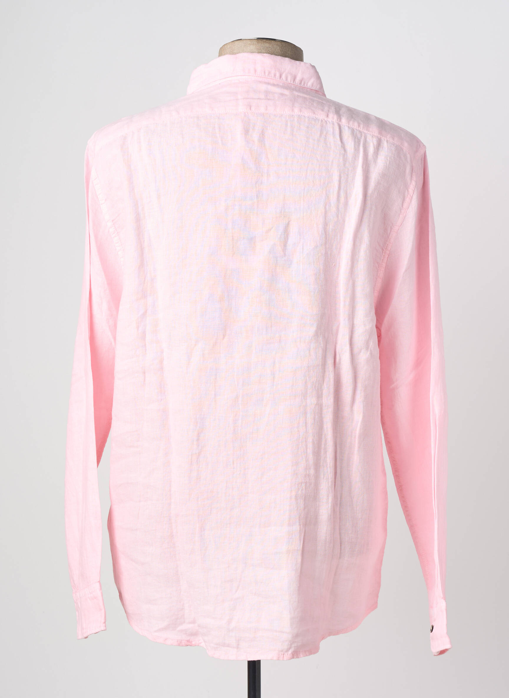 Chemise manches longues poches rose CALA 1789 homme