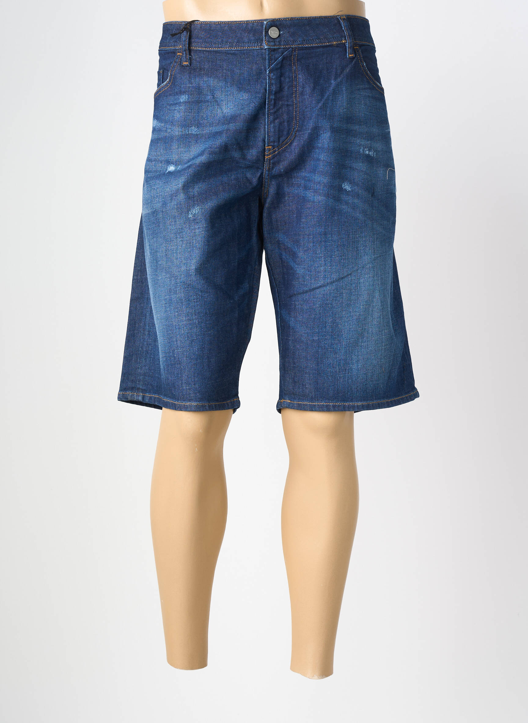 Bermuda coupe droite taille normale bleu DIESEL femme