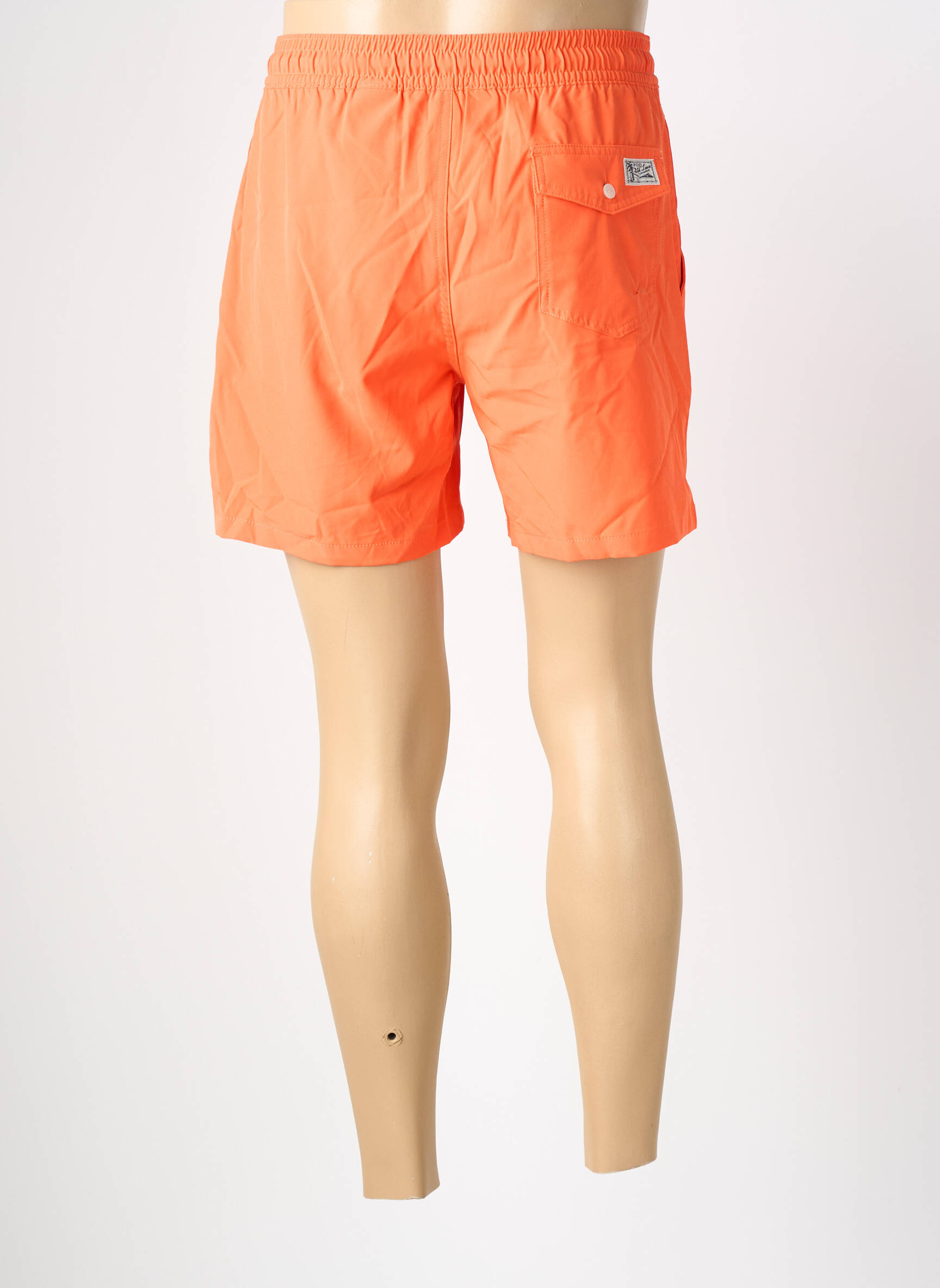 Short de bain effet matière satinée orange RALPH LAUREN homme