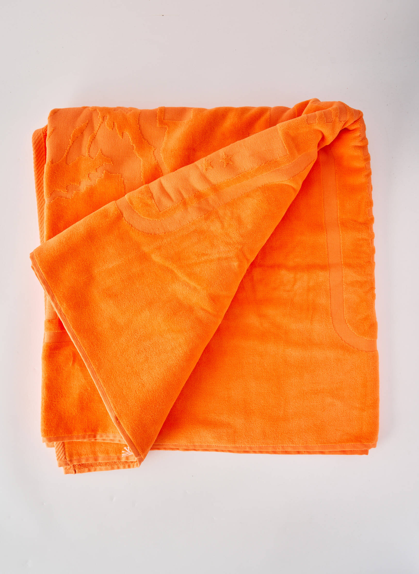 Serviette de plage tissu en éponge orange PARAJUMPERS homme