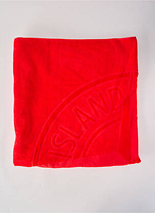 Serviette de plage tissu en éponge rouge STONE ISLAND homme