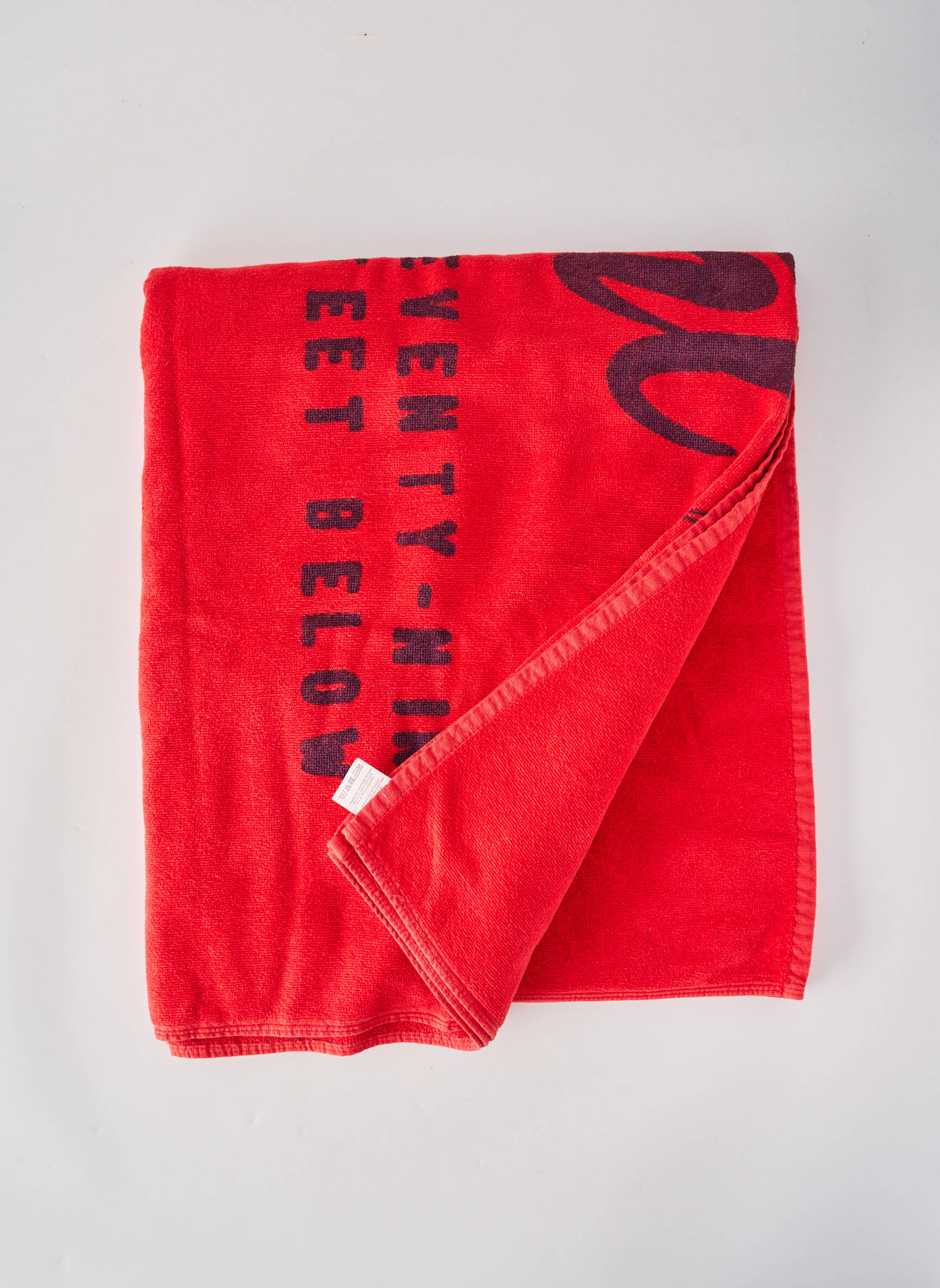 Serviette de plage imprimé fantaisie rouge HARTFORD homme