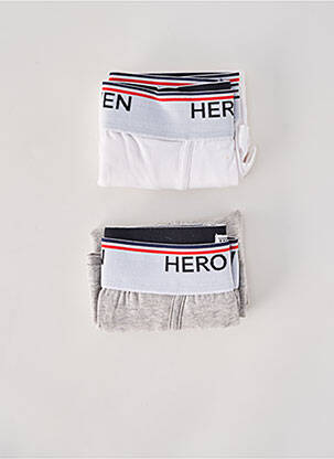 Boxer tissage jersey blanc HERO SEVEN homme