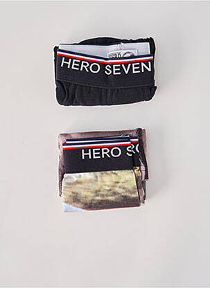 Boxer tissage jersey noir HERO SEVEN homme