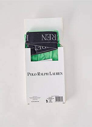 Boxer tissage jersey vert RALPH LAUREN homme