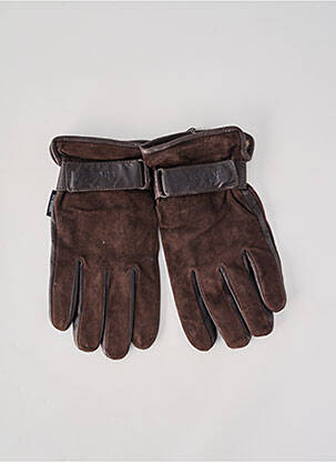 Gants doublure textile marron STRELLSON homme