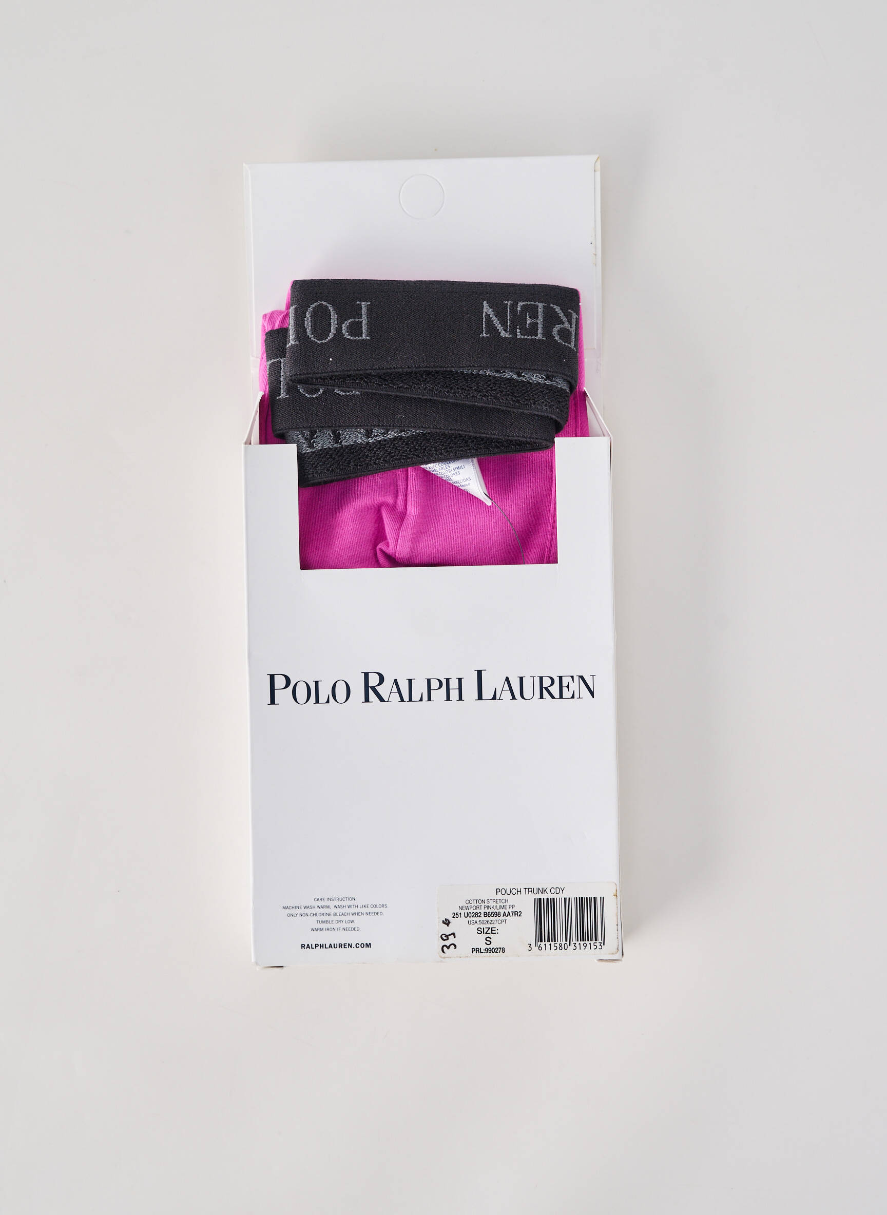 Boxer tissage jersey rose RALPH LAUREN homme