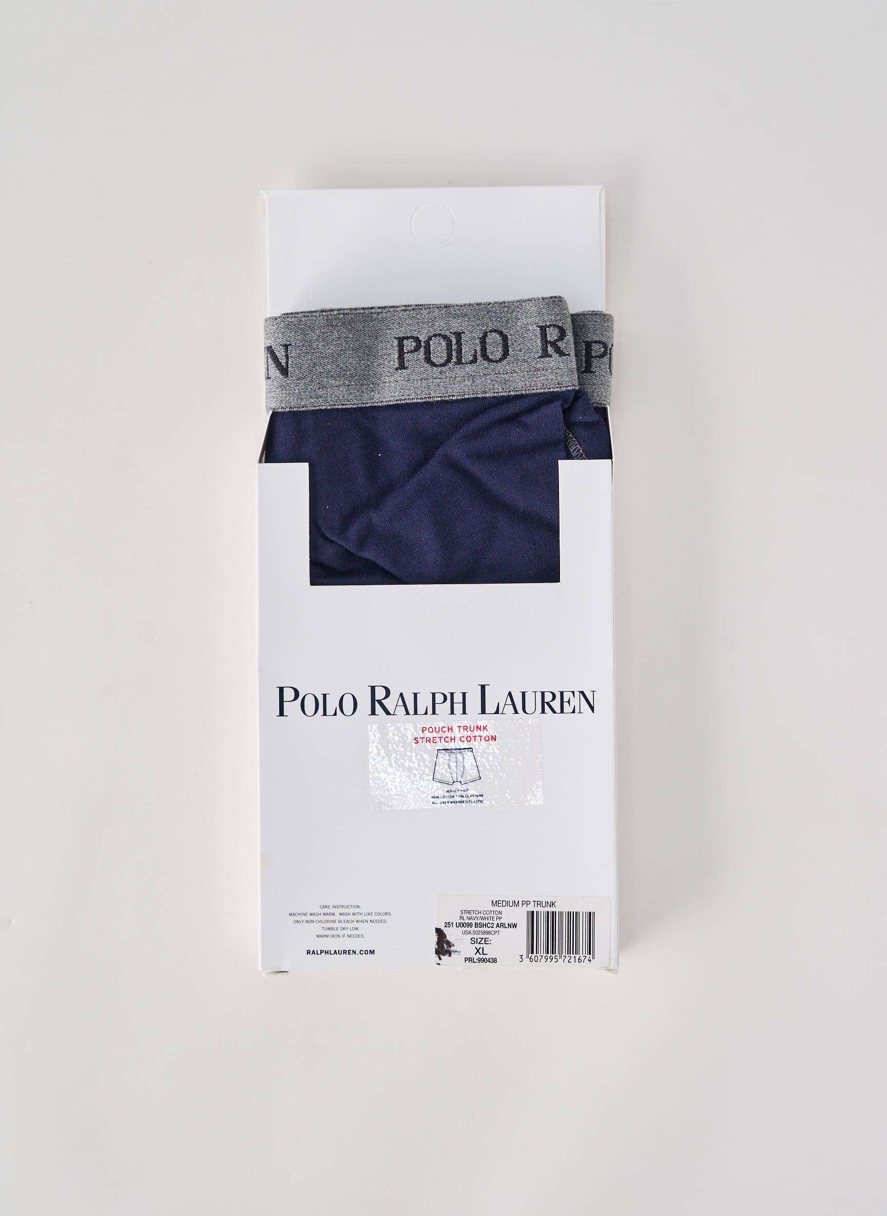 Boxer tissage jersey bleu RALPH LAUREN homme