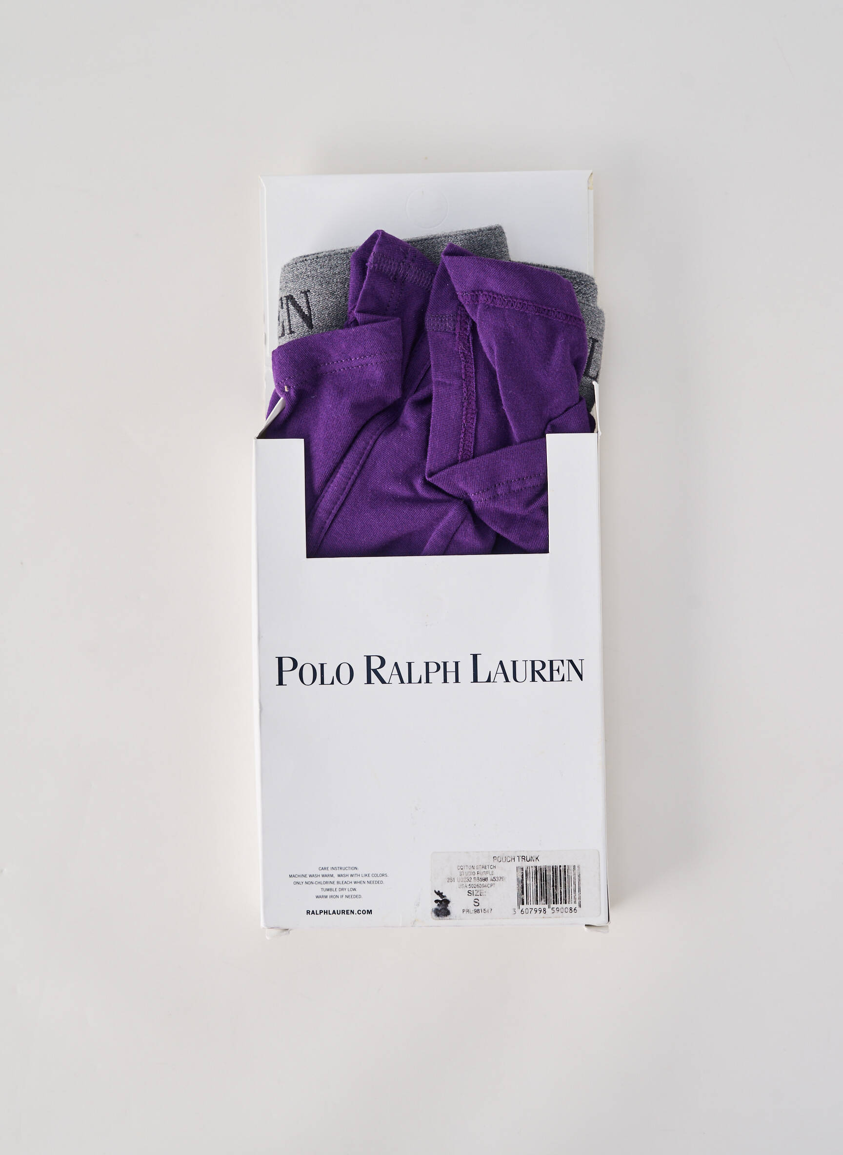 Boxer tissage jersey violet RALPH LAUREN homme