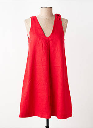 Robe courte sans manche sans manche rouge GRACE & MILA femme