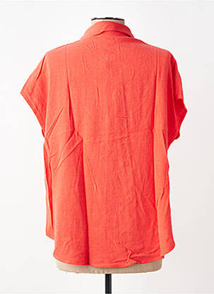 Chemisier manches courtes manches courtes orange GRACE & MILA femme