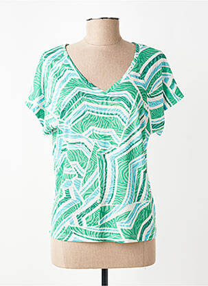 T-shirt imprimé fantaisie manches courtes vert LOLA ESPELETA femme