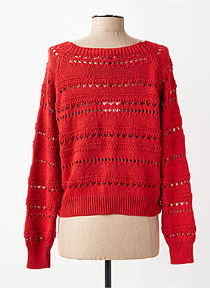 Pull col bateau manches longues orange PAKO LITTO femme