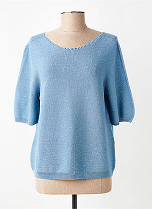 Pull stretch manches 3/4 bleu RABE femme