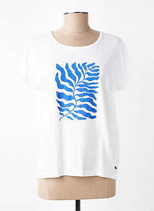 T-shirt imprimé fantaisie manches courtes blanc BATELA femme