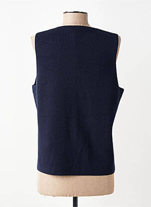 Gilet sans manche maille fine bleu RABE femme