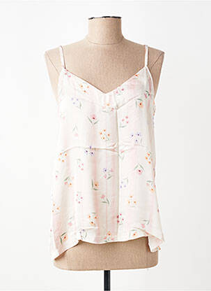 Top manches bretelles ajustables fines bretelles rose PAKO LITTO femme