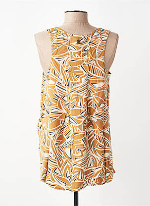 Top imprimé fantaisie sans manche marron LOLA ESPELETA femme