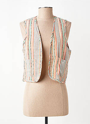 Gilet sans manche poches beige LOLA ESPELETA femme