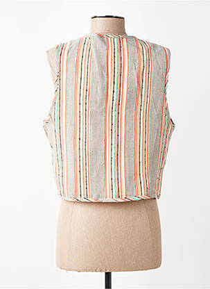 Gilet sans manche poches beige LOLA ESPELETA femme