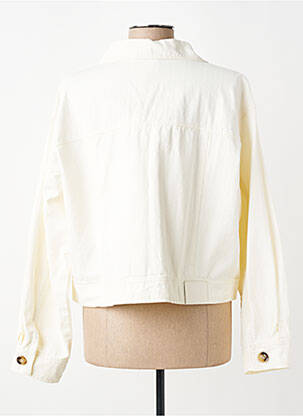 Veste casual poignets boutonnés avec fente beige GRACE & MILA femme