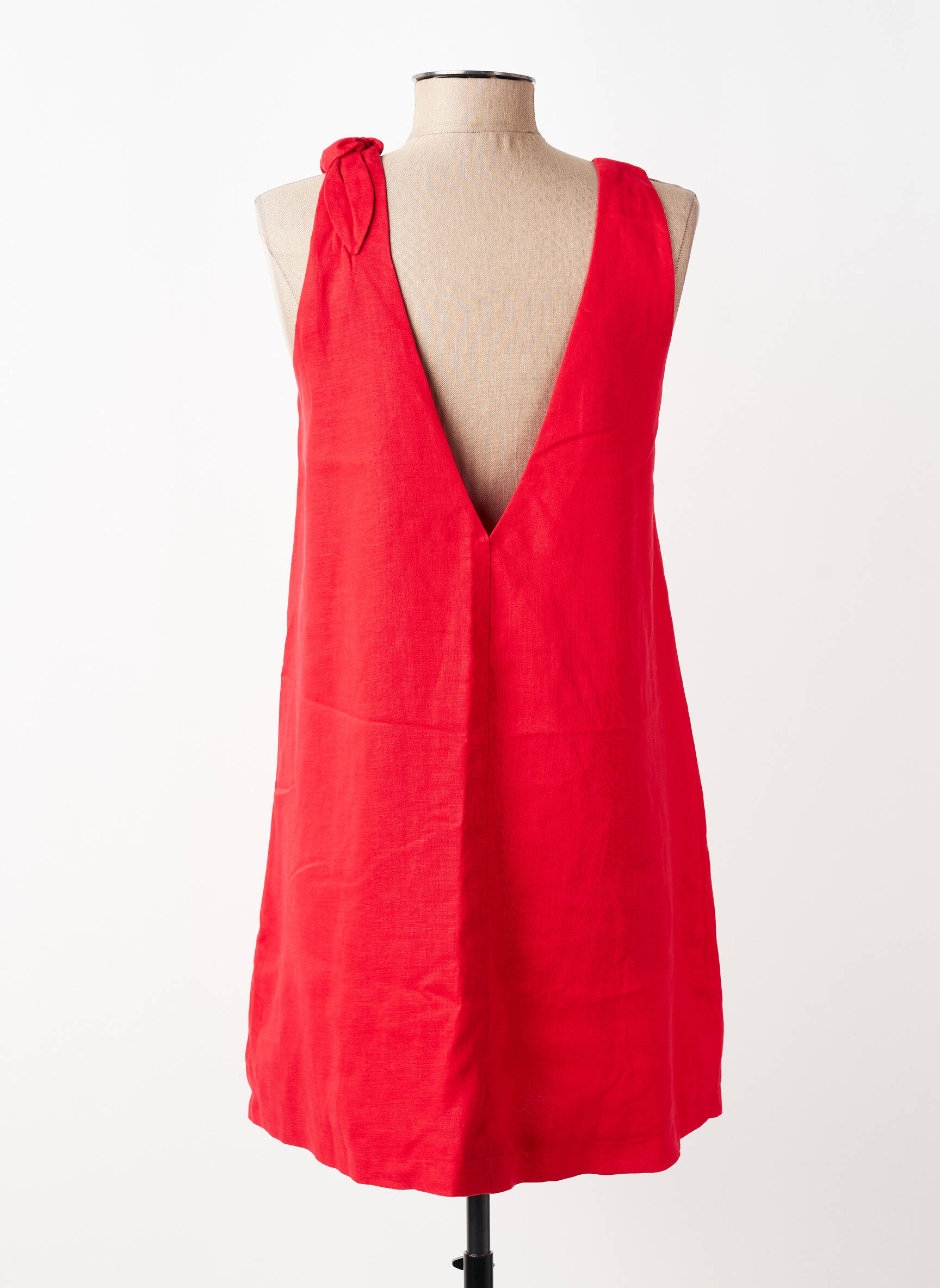 Robe courte sans manche sans manche rouge GRACE & MILA femme