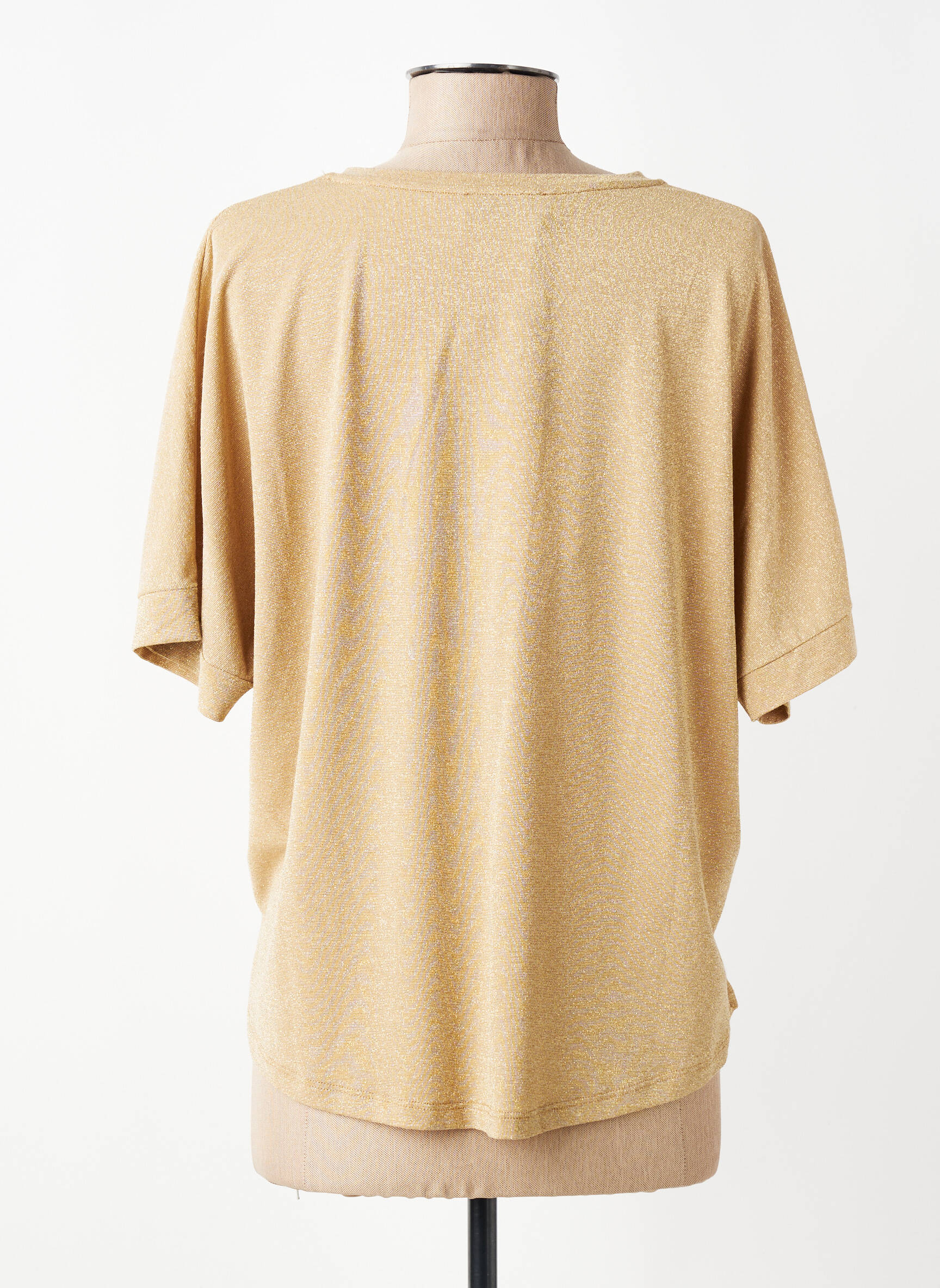 Top stretch manches courtes or PAKO LITTO femme
