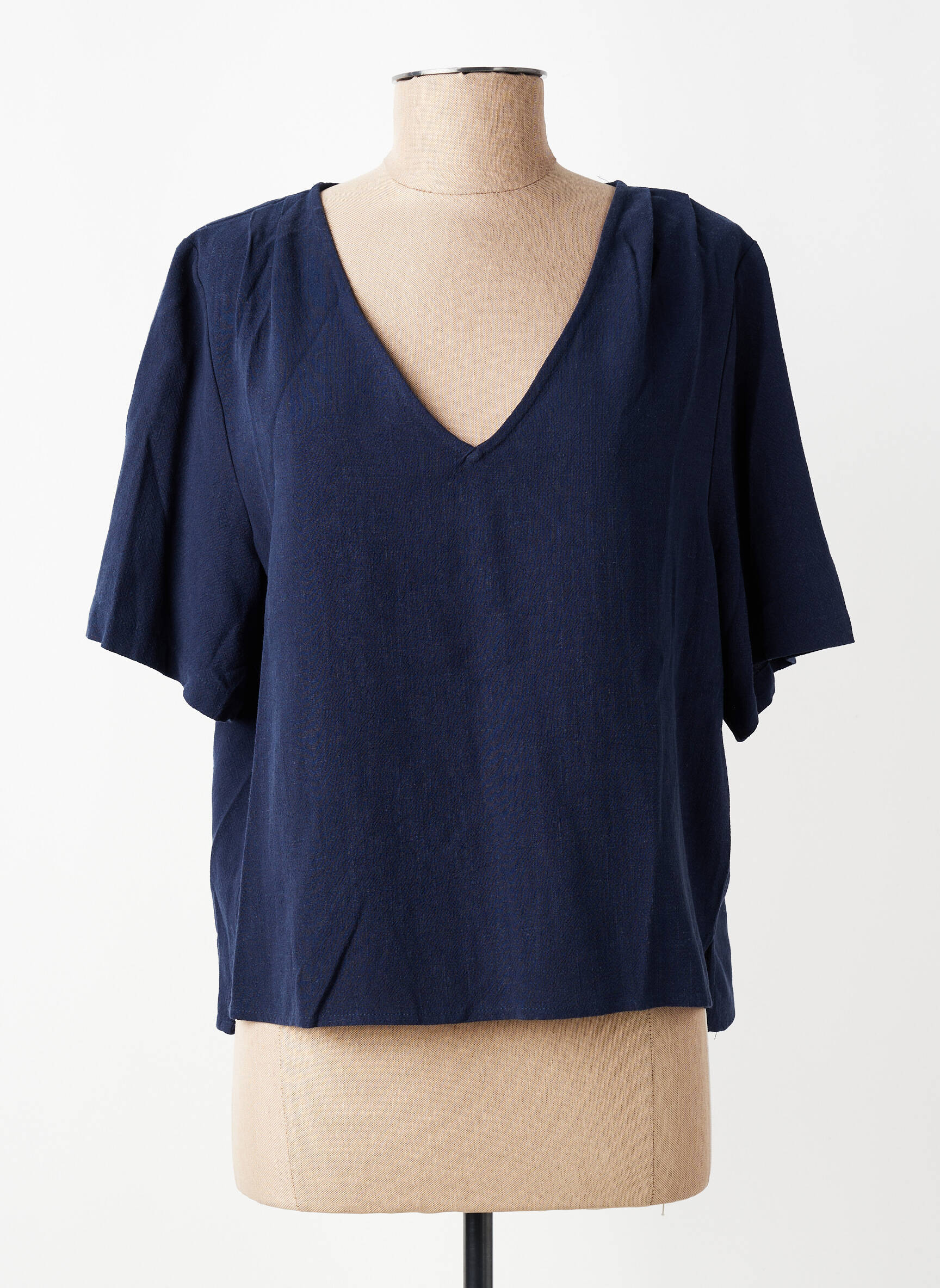 Top manches courtes manches courtes bleu GRACE & MILA femme