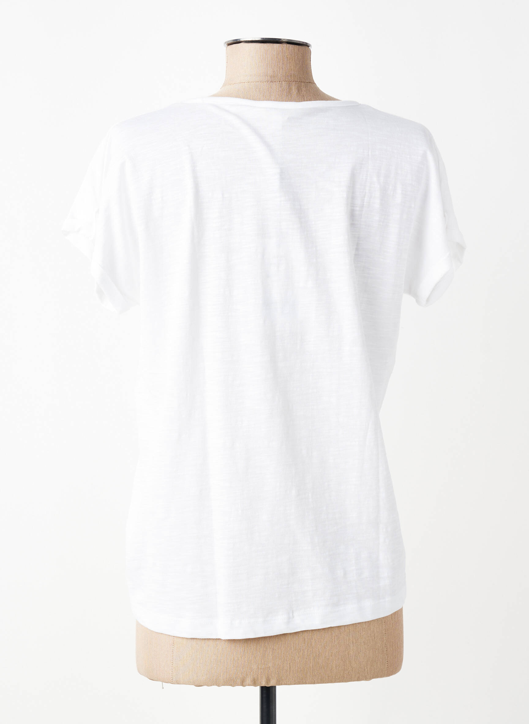 T-shirt imprimé fantaisie manches courtes blanc BATELA femme