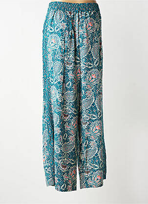 Pantalon large tissage popeline taille normale vert LOLA ESPELETA femme