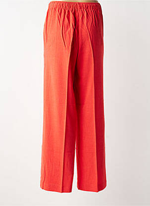 Pantalon large tissage crêpe taille normale rouge GRACE & MILA femme